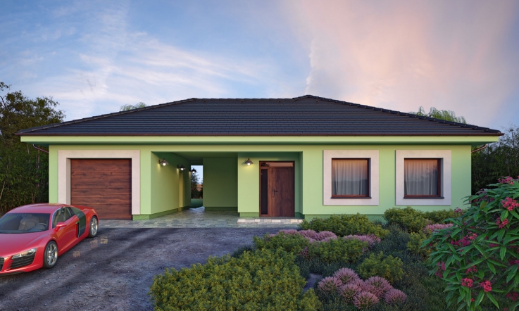 projekt domu BUNGALOW 202